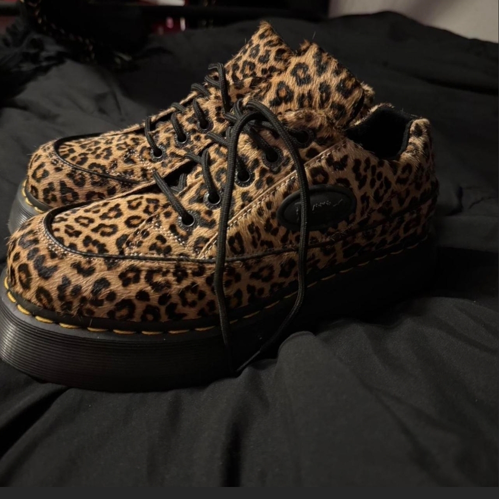 Leopard Print 5 Eye Doc Martens